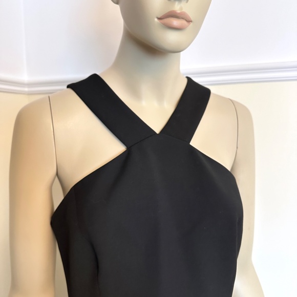 BCBG Maxazria Makenlee black cutout peplum top - Picture 5 of 14